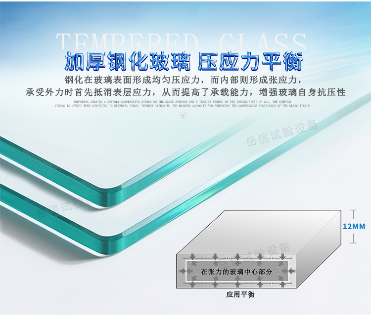 應(yīng)用平衡,在張力的鋼化玻璃中心部分